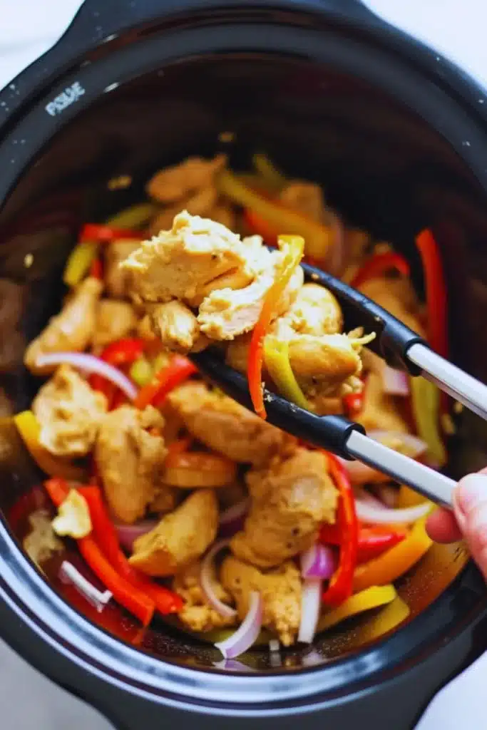 Slow Cooker Chicken Fajitas 3 Slow Cooker Chicken Fajitas