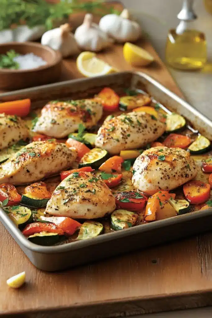 Sheet Pan Chicken and Vegetables Recipe