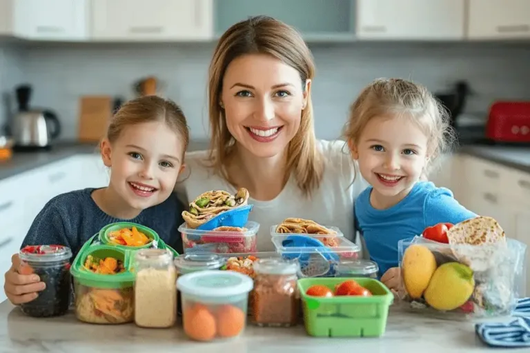 mom with her two children