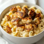 Bowl of Mac and Cheese with protein boost