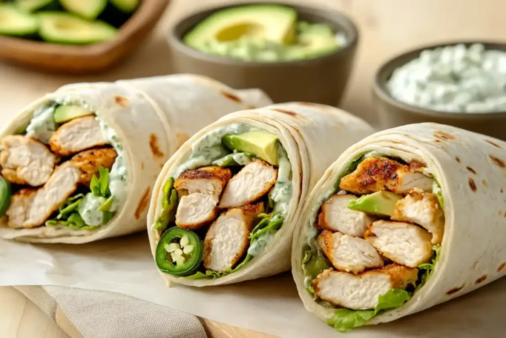 Chicken wrap variations