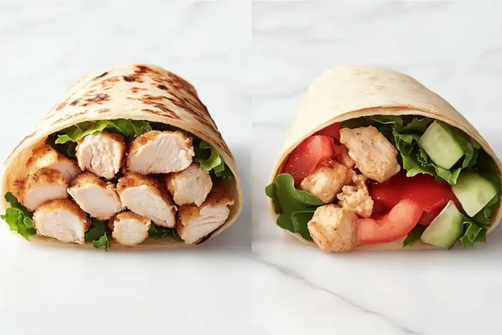 Wendy’s wrap vs competitor