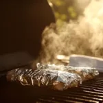 Wrap chicken in foil grilling