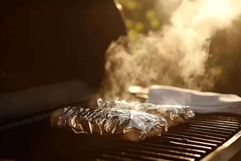 Wrap chicken in foil grilling