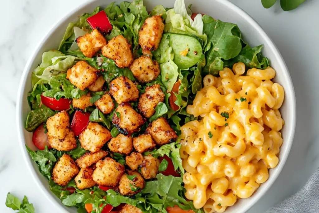 Chick-fil-A Salad and Mac and Cheese 