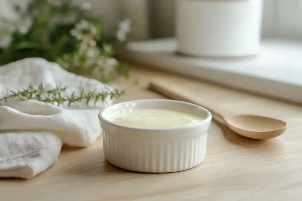 Butter being churned