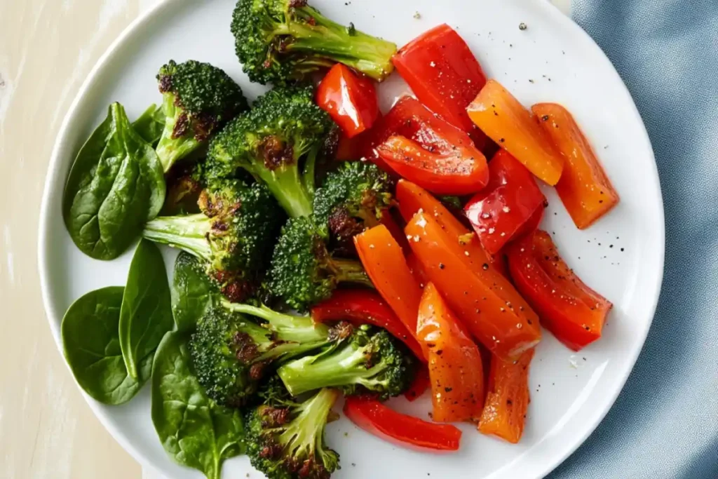 Colorful vegetables for mac and cheese 