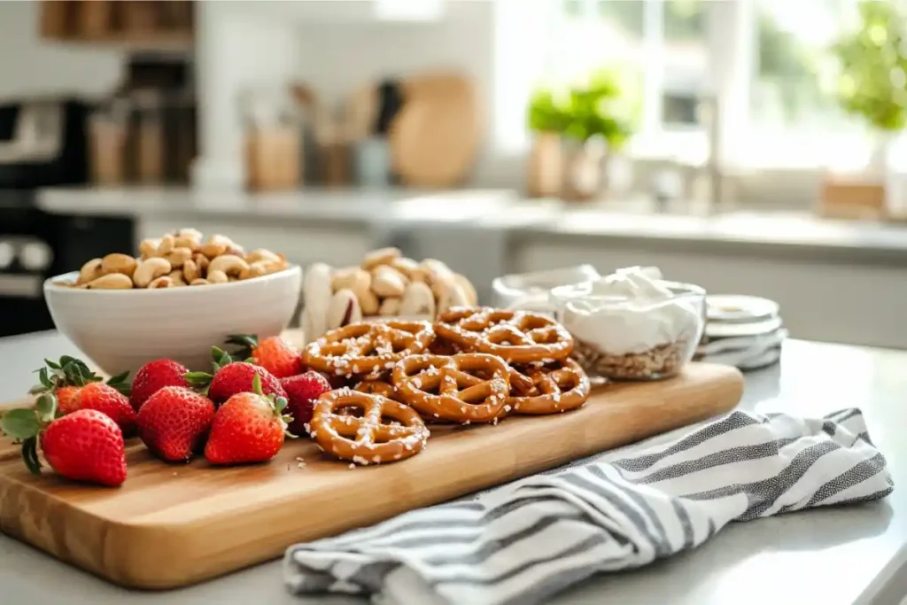 Sweet and salty snack platter