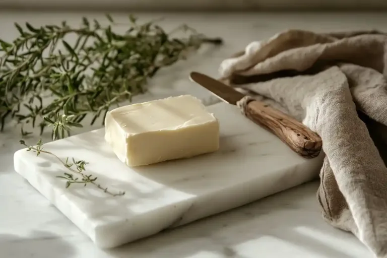 Sweet butter on a tray