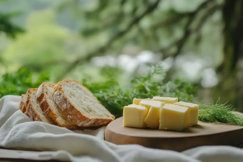 Irish Butter with Bread 