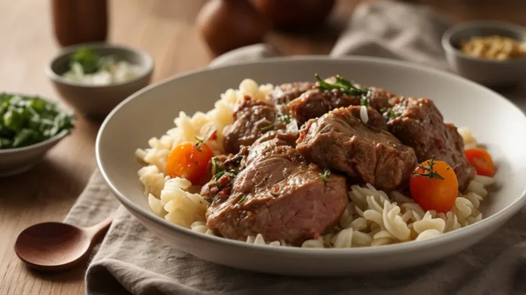 Instant pot with frozen meat dish