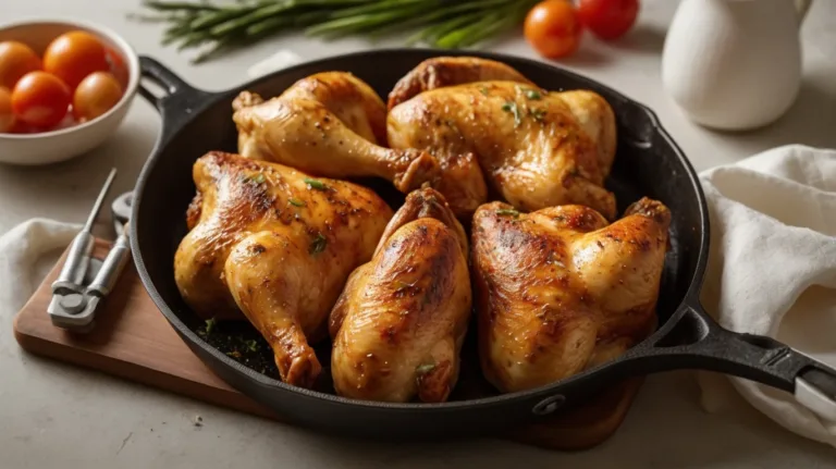 Cooking frozen chicken on a baking sheet