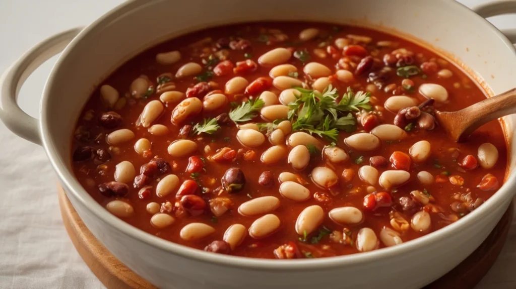 White beans in chili