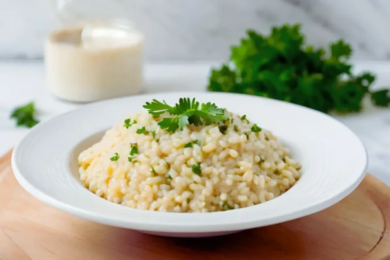 Perfect risotto dish with Parmesan