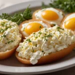 Creamy cottage cheese eggs