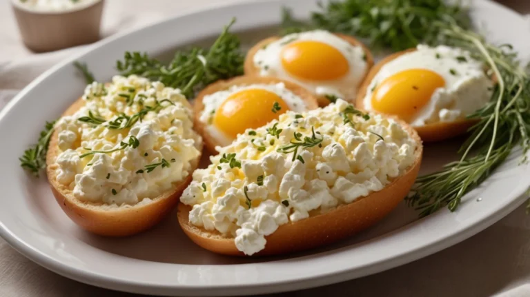 Creamy cottage cheese eggs