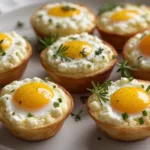 Baked cottage cheese and egg muffins