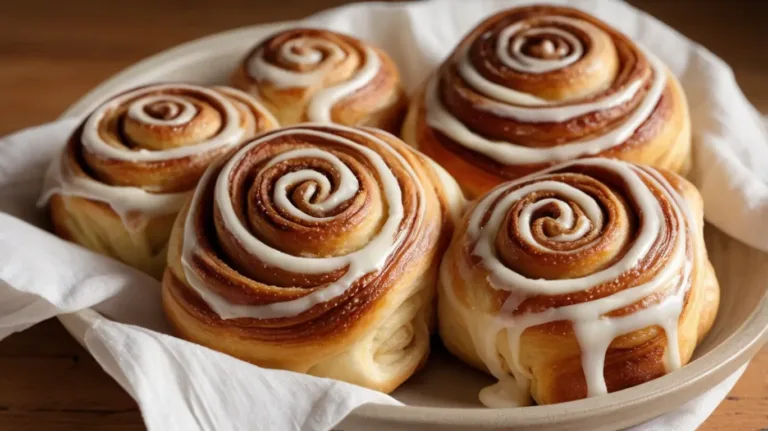 Cream Cheese Glaze on Cinnamon Rolls