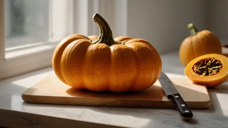 Soften kabocha squash for cutting