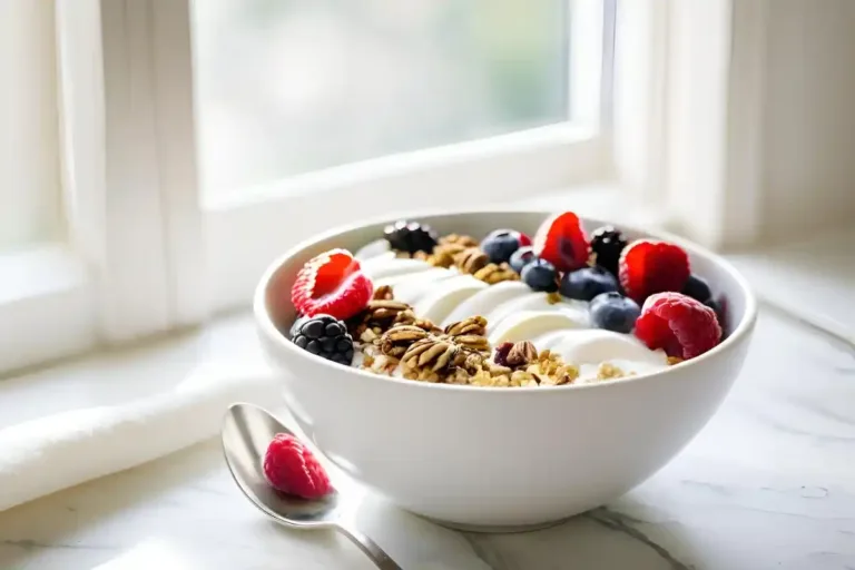 Greek yogurt breakfast bowl