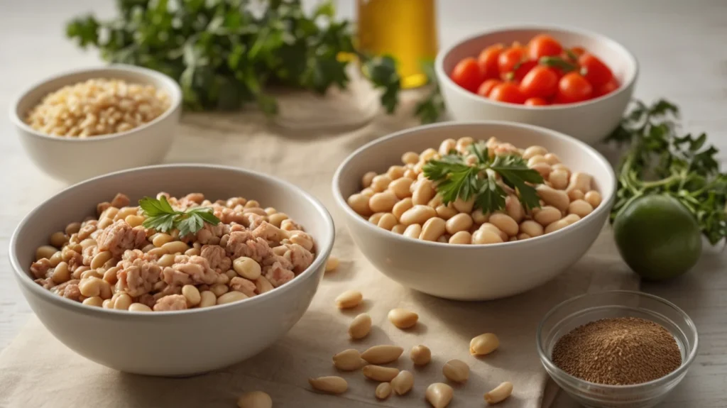 Ingredients for thick white chili