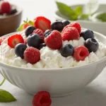 Cottage cheese with fresh berries