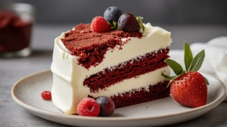 Cream Cheese Icing on Red Velvet Cake