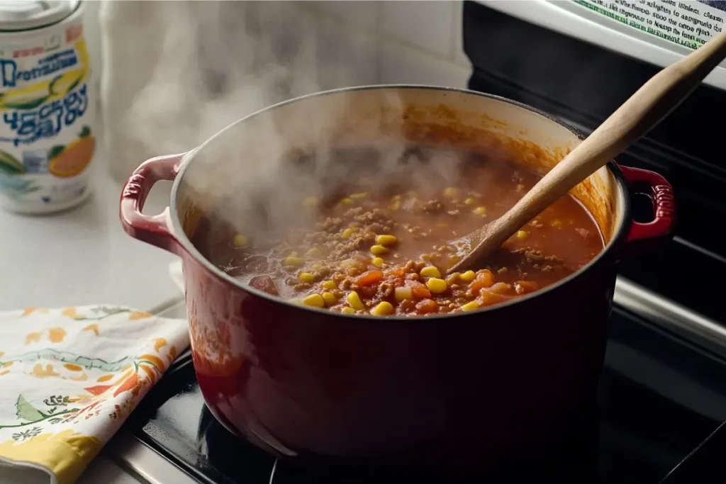 Cooking Taco Soup Frios