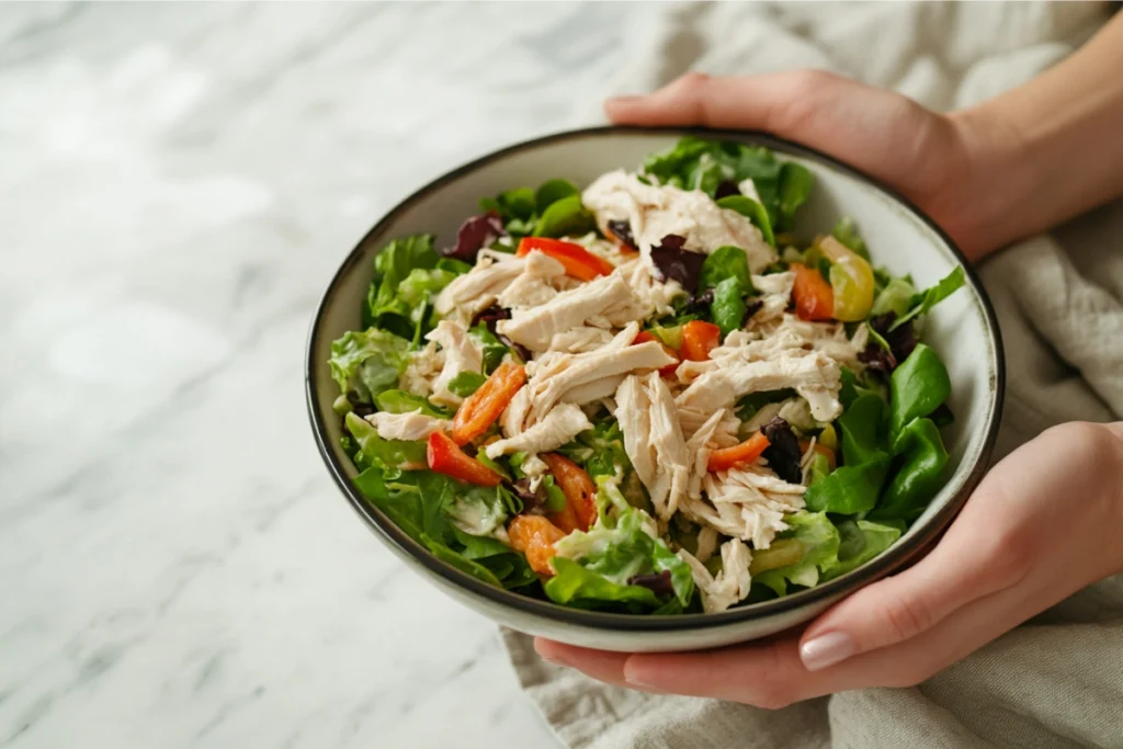 Shredded chicken for chicken salad