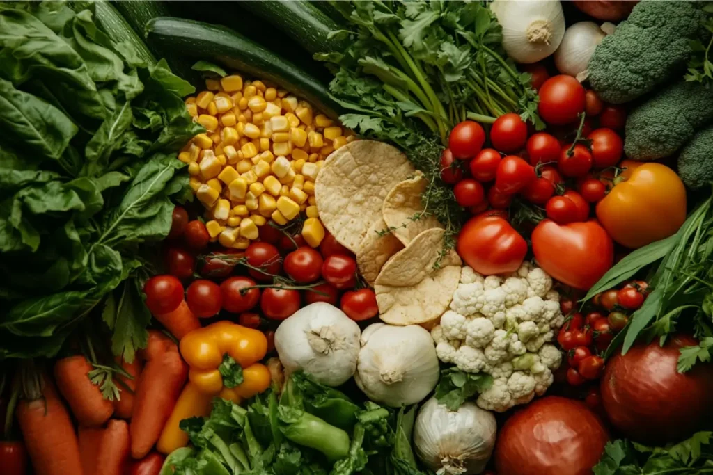 Ingredients laid out on the kitchen counter for taco soup