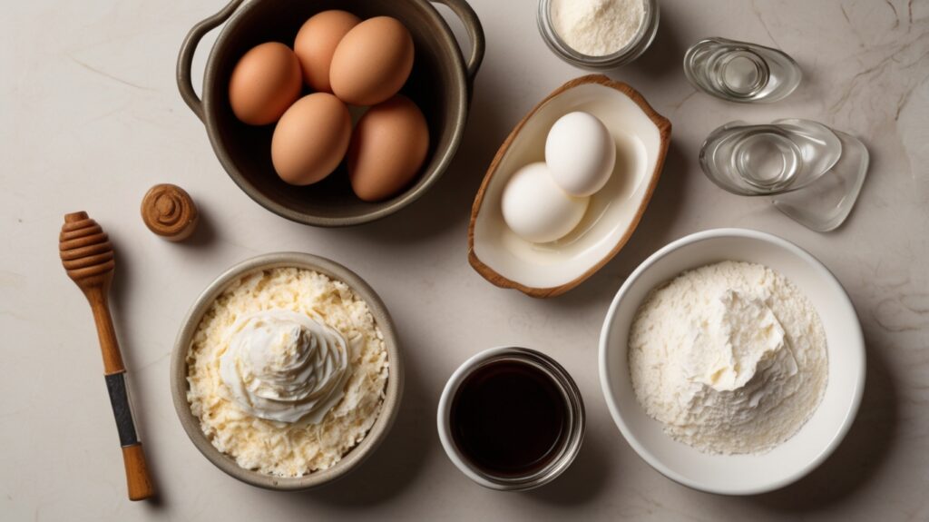 Ingredients for Light and Airy Cake