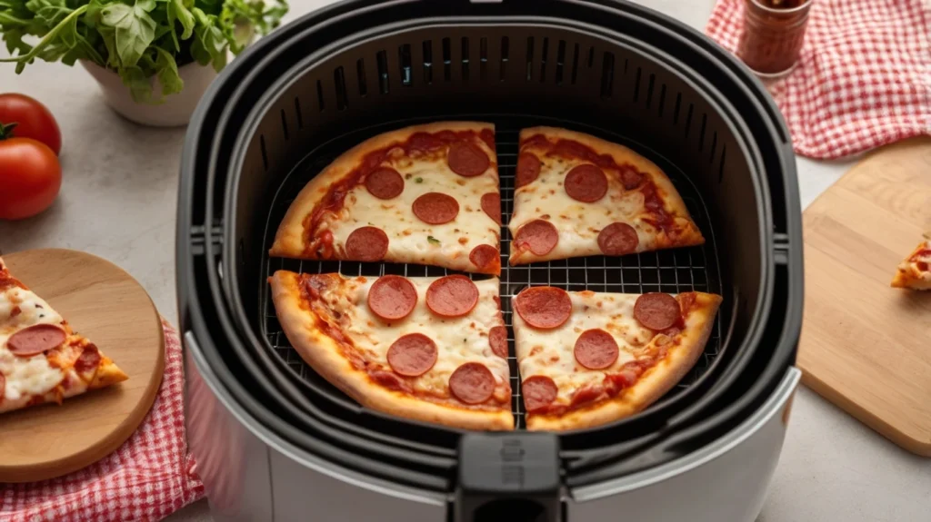 Reheating pizza in air fryer