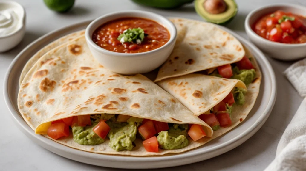 Quesadillas with sides