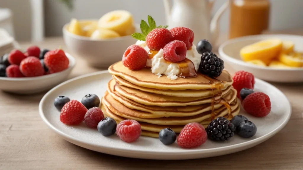 High protein pancakes with cottage cheese